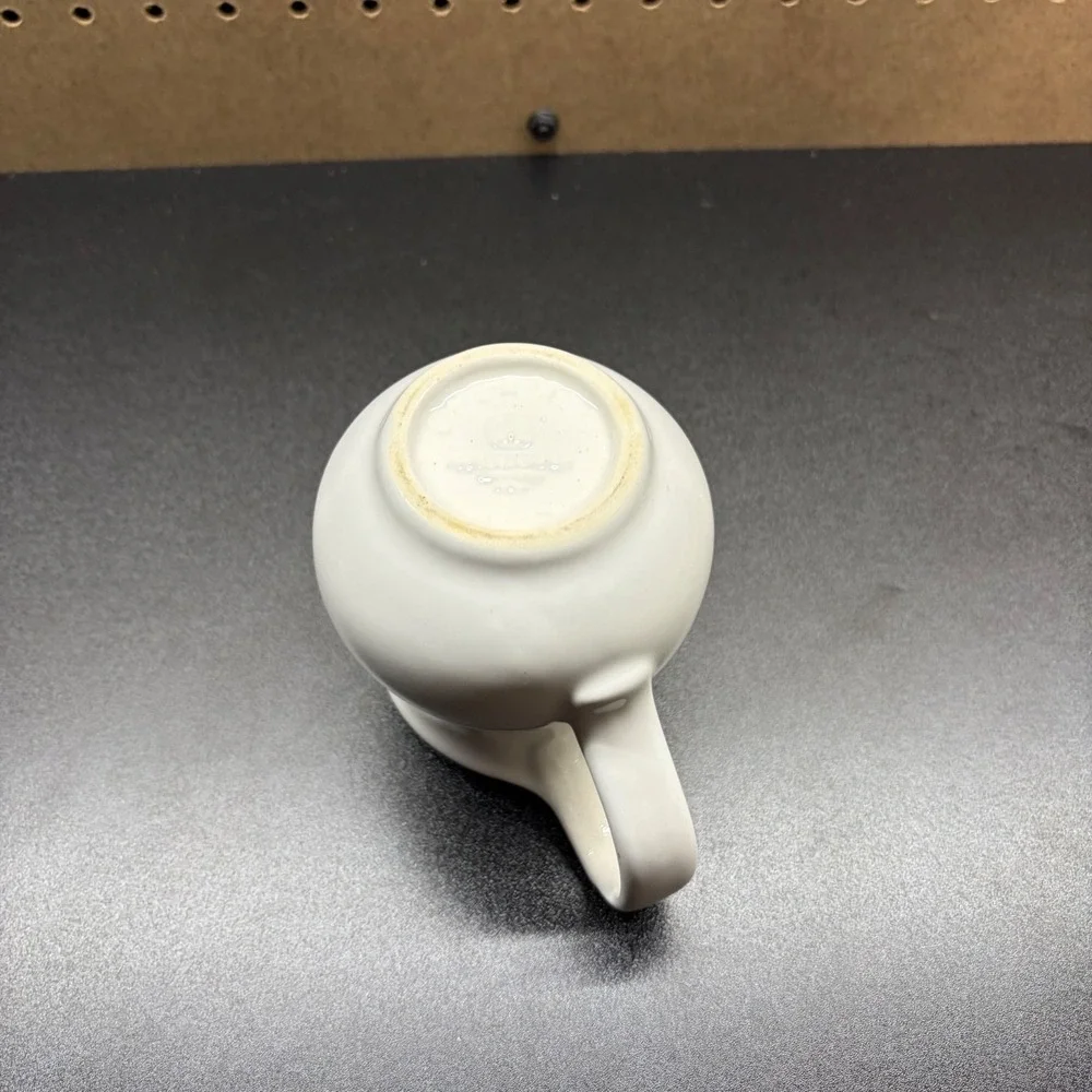 Vintage Small White Ceramic Creamer or any liquid Pitcher 4 1/2